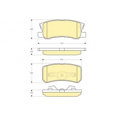6132479 GIRLING Комплект тормозных колодок, дисковый тормоз