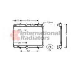 40002234 VAN WEZEL Радиатор, охлаждение двигателя