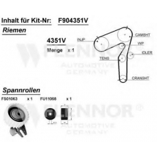 F904313V FLENNOR Комплект ремня грм