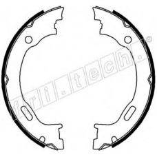 1052.129 fri.tech. Комплект тормозных колодок, стояночная тормозная с