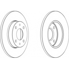 DDF240-1 FERODO Тормозной диск
