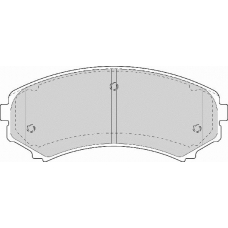 FD7055A NECTO Комплект тормозных колодок, дисковый тормоз