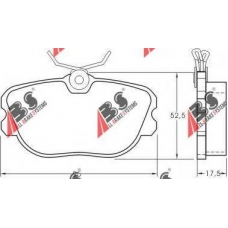 36622 OE ABS Комплект тормозных колодок, дисковый тормоз