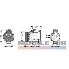 6006K316 SCHLIECKMANN Компрессор, кондиционер