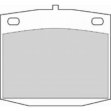 FD837A NECTO Комплект тормозных колодок, дисковый тормоз