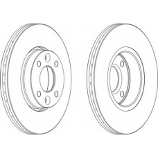 DDF1201 FERODO Тормозной диск