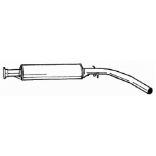 65404 SIGAM Средний глушитель выхлопных газов