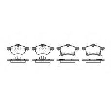 P7833.02 WOKING Комплект тормозных колодок, дисковый тормоз