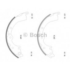 0 986 AB0 116 BOSCH Комплект тормозных колодок
