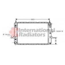 18002062 VAN WEZEL Радиатор, охлаждение двигателя