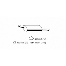 042161 ERNST Глушитель выхлопных газов конечный