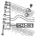 0423-001 FEBEST Тяга / стойка, стабилизатор