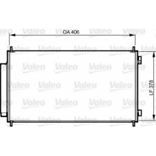 814232 VALEO Конденсатор, кондиционер