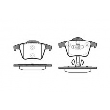P11443.00 WOKING Комплект тормозных колодок, дисковый тормоз