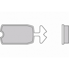 12-0039 E.T.F. Комплект тормозных колодок, дисковый тормоз