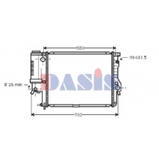 051080N AKS DASIS Радиатор, охлаждение двигателя