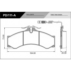 PD/111-A_CV Advanced FRAS-LE Комплект тормозных колодок, дисковый тормоз