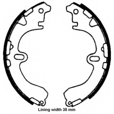 8DB 355 001-661 HELLA Комплект тормозных колодок