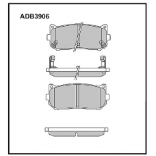 ADB3906 Allied Nippon Тормозные колодки