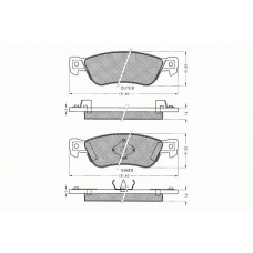 7.124 PEX Комплект тормозных колодок, дисковый тормоз