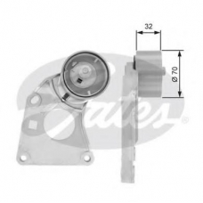 T43166 GATES Натяжной ролик, ремень грм