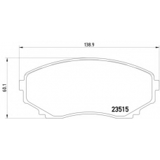 MDB1830 DON Комплект тормозных колодок, дисковый тормоз