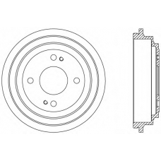 BAD9080.10 OPEN PARTS Тормозной барабан