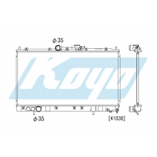 PA030490 KOYO P-tank corrugate-fin ass'y