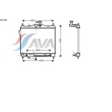 HY2100 AVA Радиатор, охлаждение двигателя