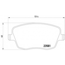 MDB2294 DON Комплект тормозных колодок, дисковый тормоз