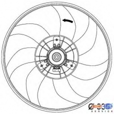 8EW 351 034-441 HELLA Вентилятор, охлаждение двигателя
