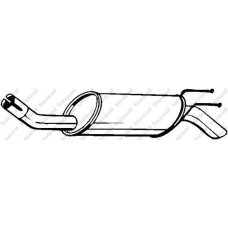 148-163 BOSAL Глушитель выхлопных газов конечный