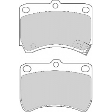 FD6400A NECTO Комплект тормозных колодок, дисковый тормоз