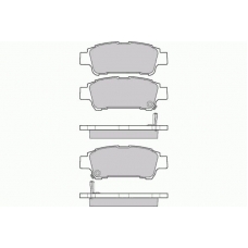 12-1042 E.T.F. Комплект тормозных колодок, дисковый тормоз