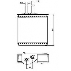 53204 NRF Теплообменник, отопление салона