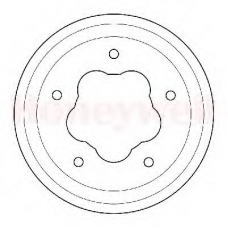 329188B BENDIX Тормозной барабан
