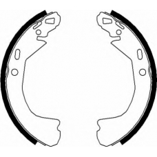 91075100 TEXTAR Комплект тормозных колодок, стояночная тормозная с