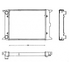 58550 NRF Радиатор, охлаждение двигател