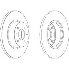 DDF068-1 FERODO Тормозной диск