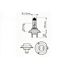 202907 SCT Лампа накаливания, фара дальнего света; Лампа нака