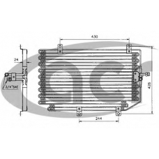 300122 ACR Конденсатор, кондиционер