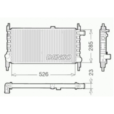 DRM20035 DENSO Радиатор, охлаждение двигателя