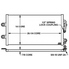 35083 NRF Конденсатор, кондиционер