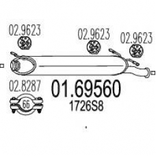 01.69560 MTS Глушитель выхлопных газов конечный