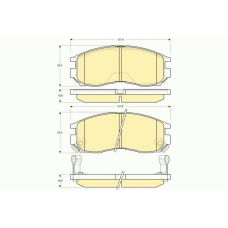 6131339 GIRLING Комплект тормозных колодок, дисковый тормоз