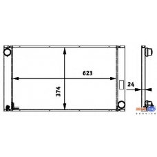 8MK 376 719-111 HELLA Радиатор, охлаждение двигателя