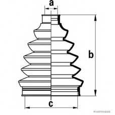 J2860306 HERTH+BUSS JAKOPARTS Комплект пылника, приводной вал