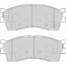 FD7108A NECTO Комплект тормозных колодок, дисковый тормоз