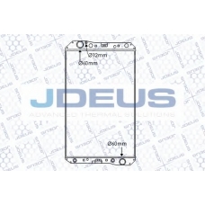 117M04B JDEUS Радиатор, охлаждение двигателя