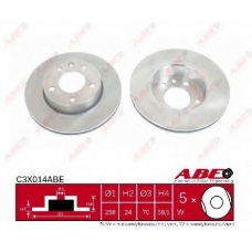 C3X014ABE ABE Тормозной диск